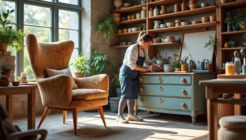 découvrez l'art de restaurer des meubles chinés avec des techniques d'upcycling haut de gamme. transformez vos pièces uniques en véritables œuvres d'art tout en préservant l'environnement. apprenez des astuces de professionnels pour donner une seconde vie à vos meubles anciens et apportez une touche élégante à votre intérieur.