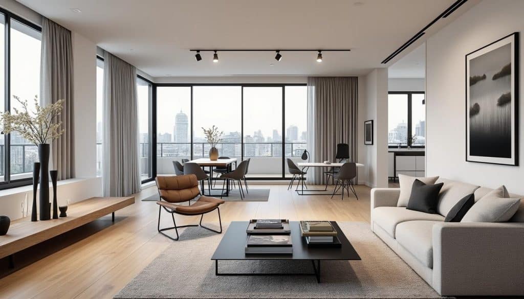 découvrez comment attribuer une fonction claire à une pièce tout en conservant un espace ouvert, sans utiliser de cloisons.